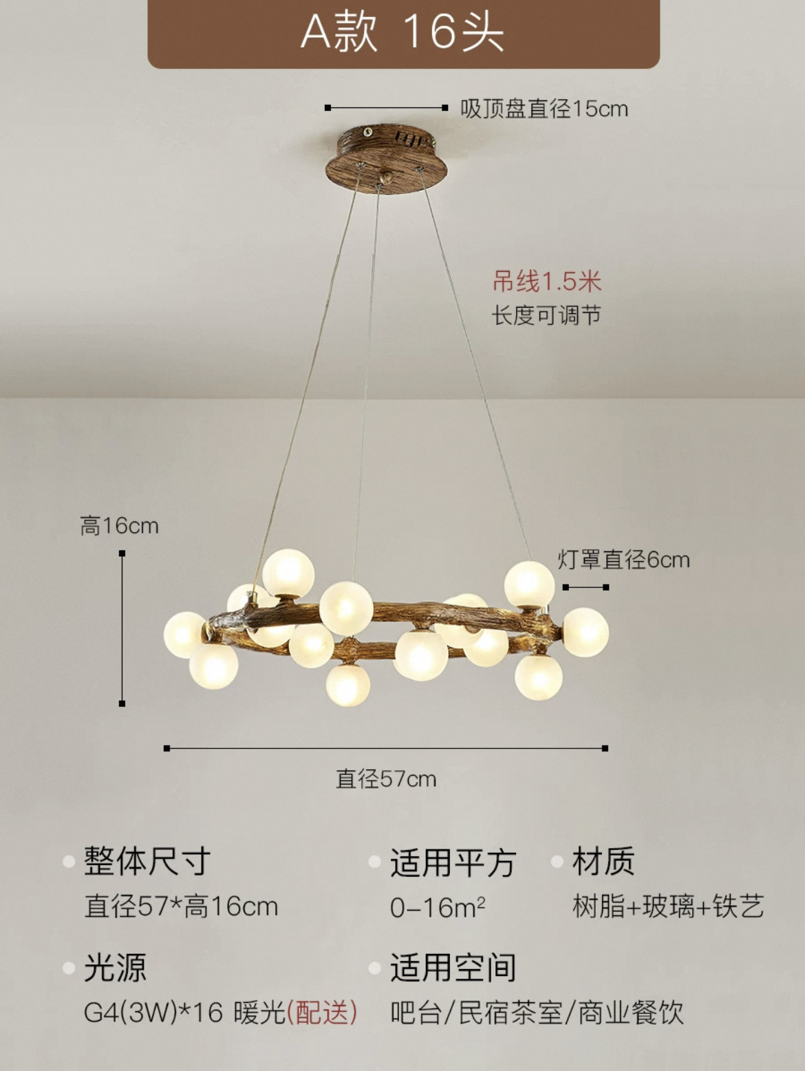 A 16 head (send led light source)