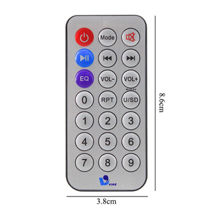 R1 Kit per lettore musicale MP3 modulo di controllo remoto Wireless con 4 pulsanti ABS materiale codice fisso - Product Image 5