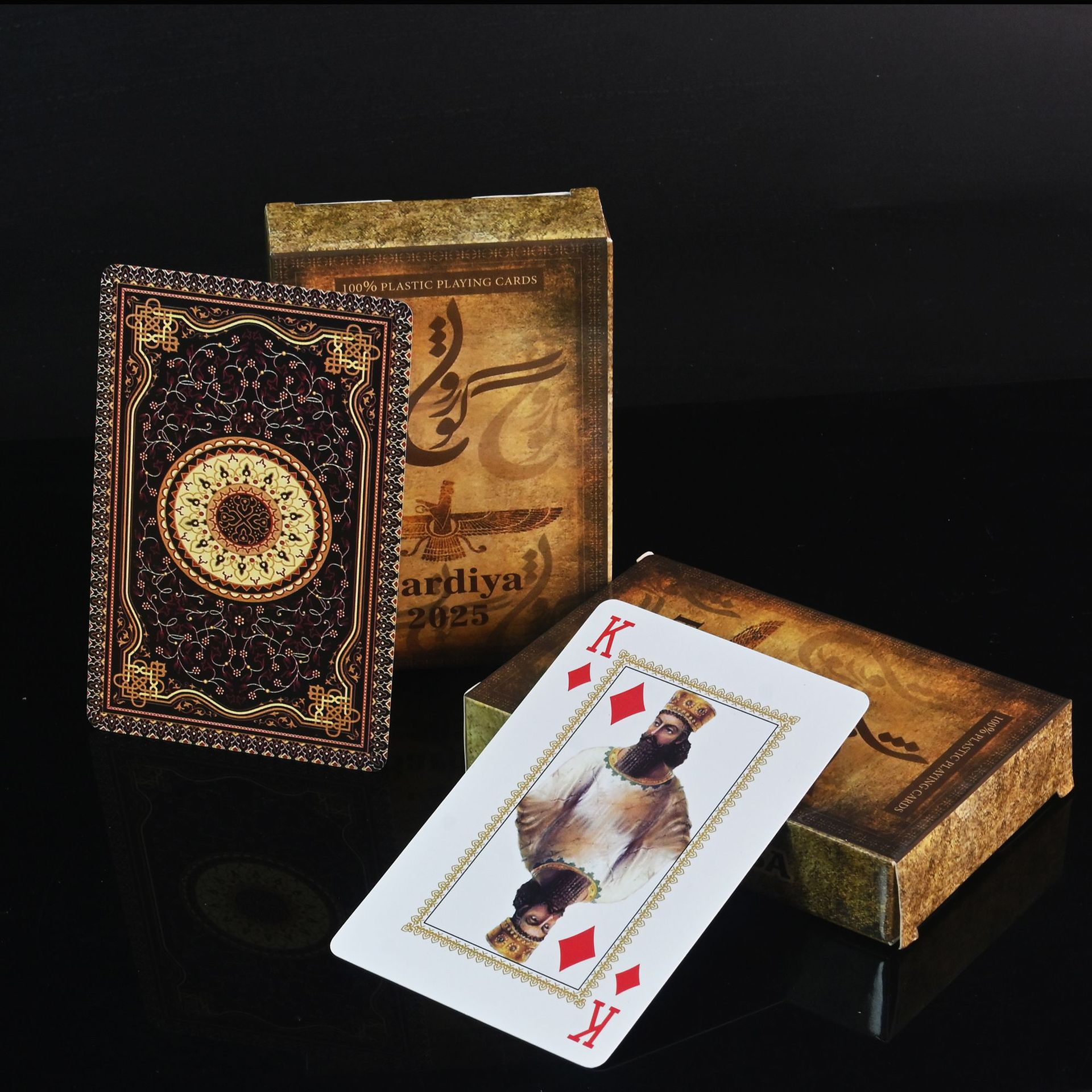 D0091bardiya castle plastic poker-120 pairs/box