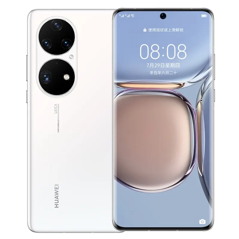 Nouvelle Arrivée Huawei P50 4G Téléphone Portable 8 GO + 256 GO SN888 4G HarmonyOS 2 Smartphones Nouveau Vient p50 téléphone intelligent