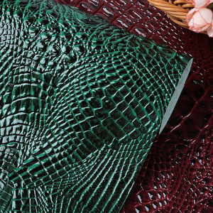 2025 phổ biến bóng nổi tổng hợp Vinyl PVC da vải cá sấu giả da không thấm nước chống nước - Product Image 4