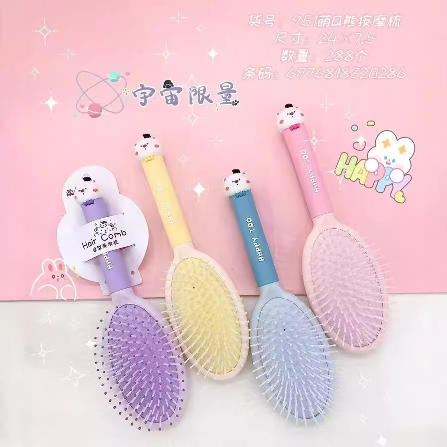 951 Peine de dientes finos Cute Bear
