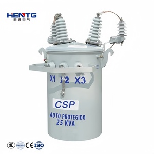 CSP trasformatore monofase a bagno d'olio per installazione a palo 333kva 15kva 132kv tensione di ingresso 220v 50Hz uscita frequenza 60Hz - Product Image 1