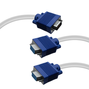 Vgaコンピューターディスプレイビデオオーディオケーブル1Cm2メスVgaスプリットスクリーンケーブルVgaモニタースプリッターコンバーターケーブル - Product Image 5