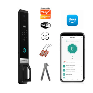 Alexa tempo reale citofono riconoscimento della vena del palmo Serrure Intelligente Tuya Wifi esterno anteriore Smart digitale serratura della porta con la macchina fotografica - Product Image 1