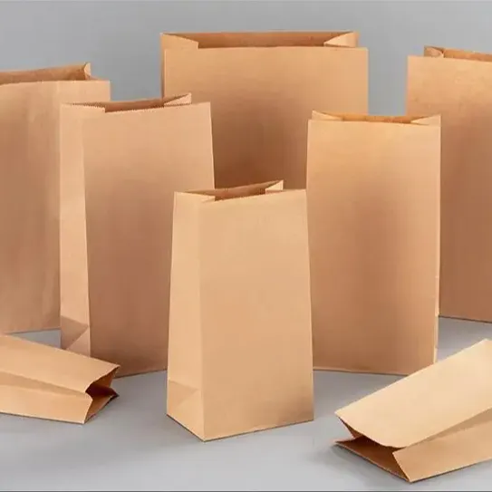 Hersteller Günstige Lebensmittel verpackung Papier Brotta sche Hochwertige Papiertüte zum Mitnehmen
