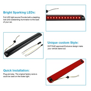 Bevinsee 16 "ศูนย์3rd LED ที่สามเบรคไฟท้ายชุดโคมไฟสำหรับ Hummer H2 2003 2004 2005 2006 2007 2009 2008สำหรับ Chevry GMC - Product Image 3