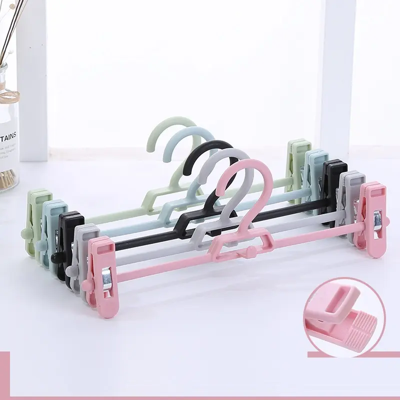 Nordic Cor Multifuncional Adulto Calças Clip Plástico Seamless Calças Rack para Uso Doméstico