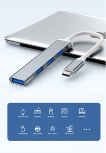 适用于Macbook Pro电脑的4合1 USB 3.0集线器扩展坞至USB 3.0 2.0 4端口多分离器OTG适配器 - Product Image 3