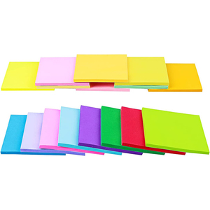 Bloc de notas de material de papel offset de 3*3 100 hojas de buena calidad, Bloc de notas adhesivo personalizado de mesa barato - Product Image 4