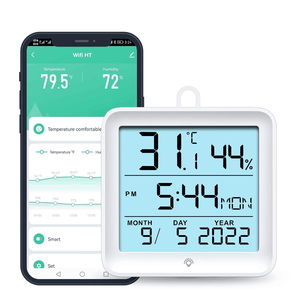 Tuya Smart WiFi Sensor de temperatura y humedad con control de aplicación WiFi Termómetro Higrómetro - Product Image 1
