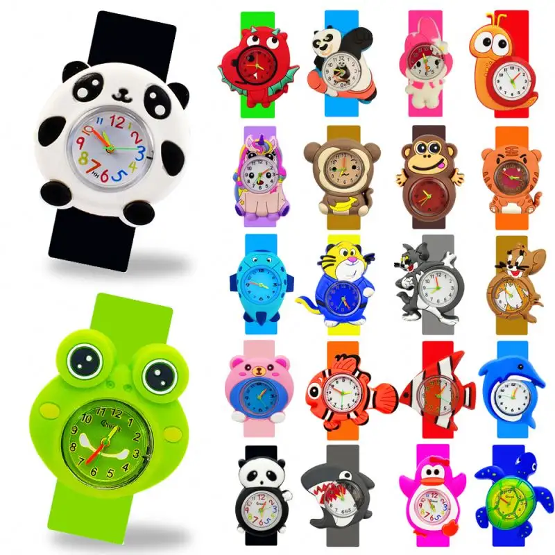 Moda animale principessa oceano Silicone Slap Snap orologio da polso bello giocattolo ragazzi ragazze bambini in Silicone cartone animato Slap Watch