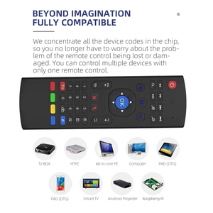 Árabe inglés ruso Air Mouse Mx3 2,4G con retroiluminación Mini teclado Control remoto inteligente inalámbrico para Android TV Box - Product Image 4