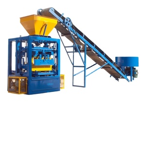 QT4-24 בקנה מידה קטן חצי אוטומטי ביצוע קו ייצור מכונה, לבנים בטון, מכונת ייצור לבנים מדרכה