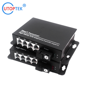 4チャネルPCM電話ファイバコンバータ音声マルチプレクサFxs/Fxo Fax RJ11 POTS IPネットワーク光ファイバコンバータ