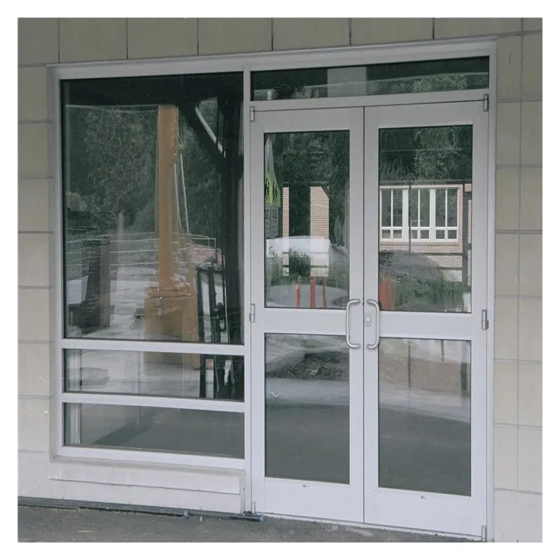 D-TOP SHENZHEN 2023 cam alüminyum mağazası temperli cam kapi paslanmaz çelik ana kapılar KFC ticari kapı ev için