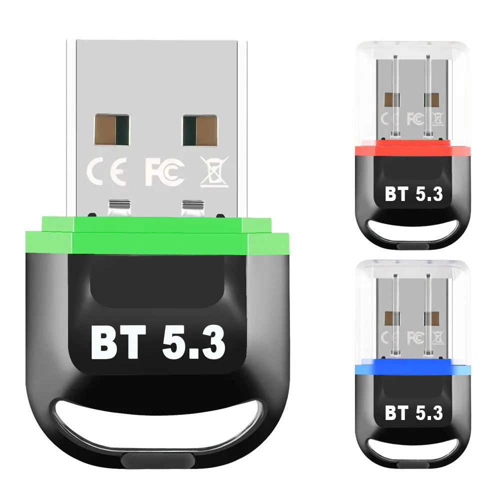 컴퓨터 PC 노트북 용 USB BT5.3 어댑터 송신기 무선 수신기 오디오 V5.3 usb BT 동글 무선 USB 어댑터
