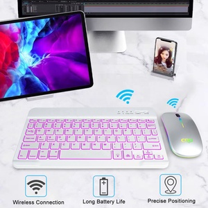 Wireless BT Rechargeable Mini Slim USB 3.0 <strong>Keyboard</strong> <strong>Mouse</strong> Combo Optical Operation New Desktop <strong>Computer</strong> Set for PC Laptop MacBook - Product Image 5