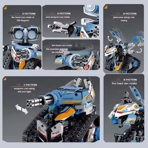 3-in-1 Educational STEM <strong>Robot</strong> Building Block Set 695pcs Dual Mode Programmable <strong>Robot</strong> APP &amp; Remote Control Toys - Product Image 5