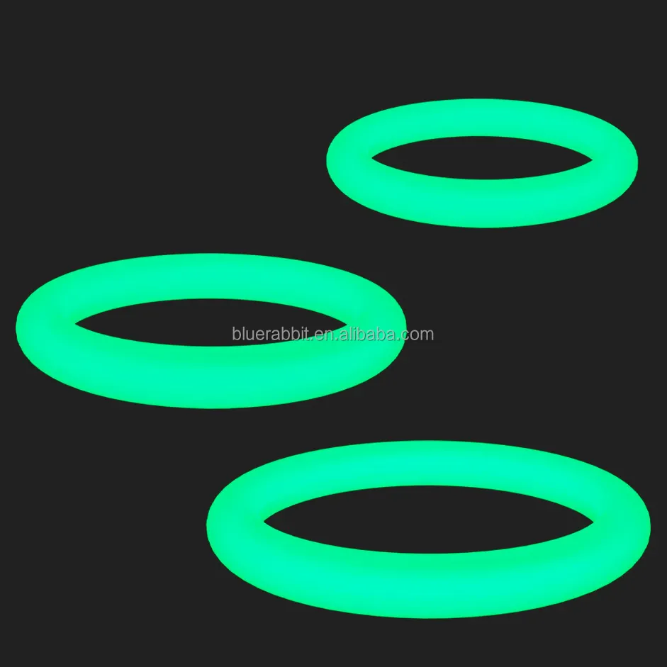 BlueRabbit 3pcs set anelli di ritardo Glow in The Dark anelli di gallo in Silicone per gli uomini anelli del pene all'ingrosso tempo di ritardo giocattoli del sesso per gli uomini
