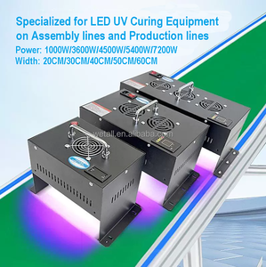 LED UV Curing lampada con controllo PLC Timer digitale nastro trasportatore linea di assemblaggio colla stampa a inchiostro 395nm 360W - Product Image 3