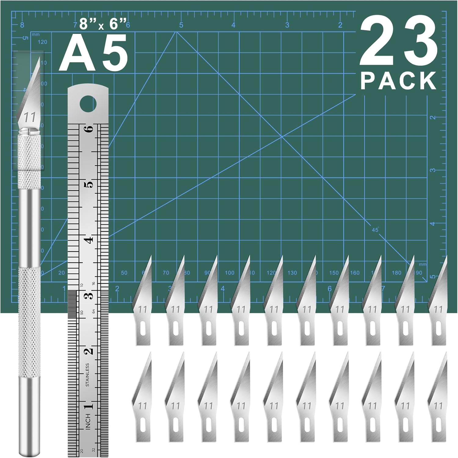 A5 vert-25 pièces