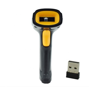 Handheld-Barcode-Scanner 2.4G Drahtlose und kabel gebundene USB-Schnitts telle QR-Barcode PDF417 1D CCD Wiederauf ladbarer Auto-Scan-Waffen leser