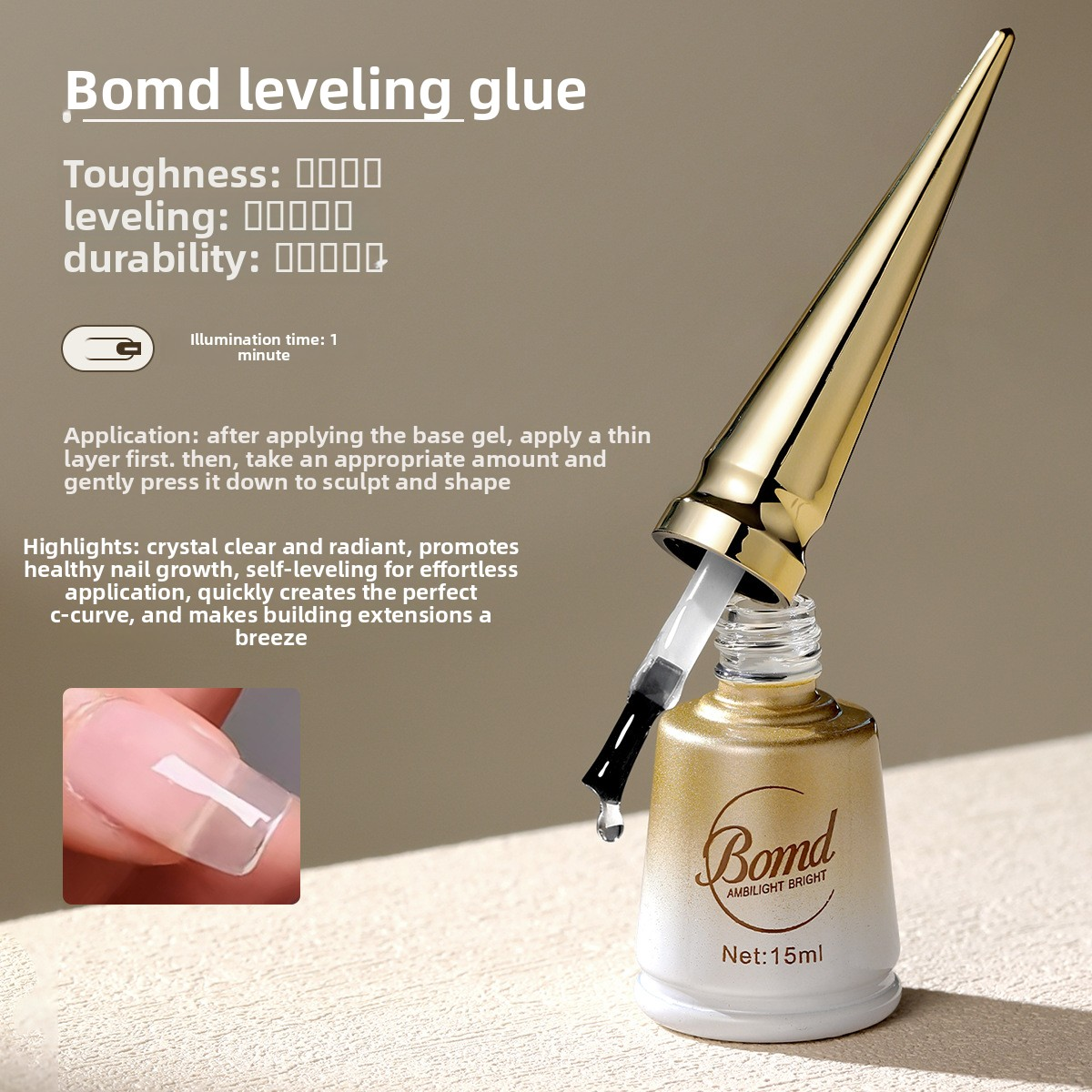 Russian-style leveling adhesive