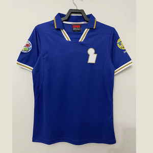 批发足球衫家居意大利国家队足球衫服装高品质制服成人复古世界杯复古98