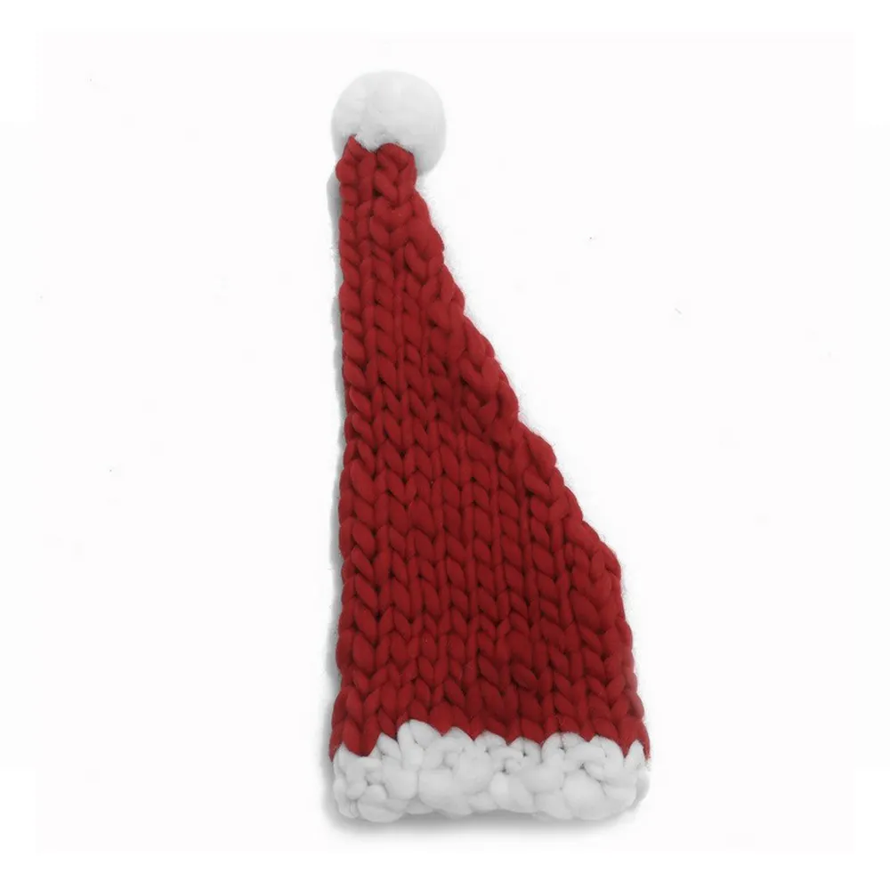 Manji usine OEM personnalisation haute qualité luxe fait à la main hiver tricoté à la main chapeau de Noël pour animaux de compagnie