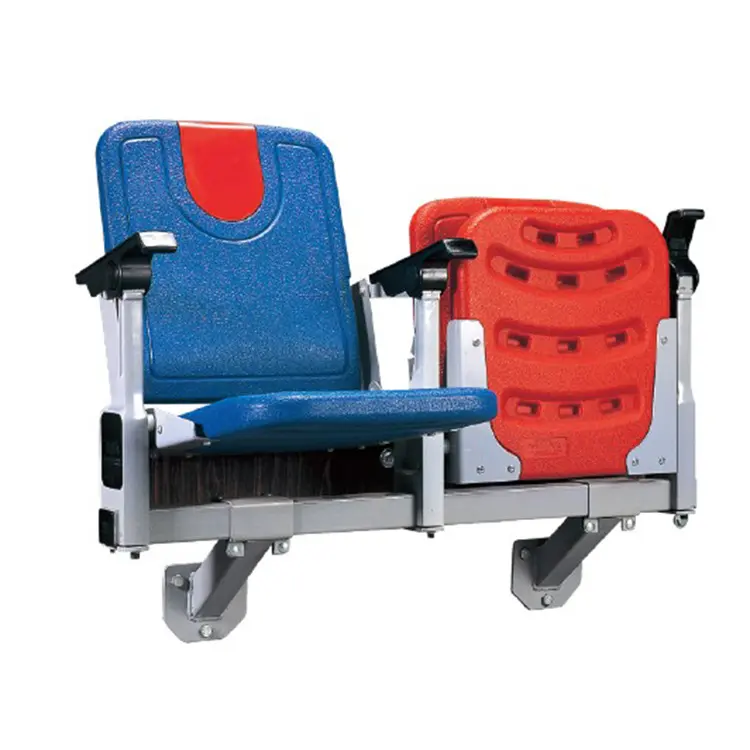 Assento dobrável de esclareador para futebol, grande almofada portátil com apoio para braço