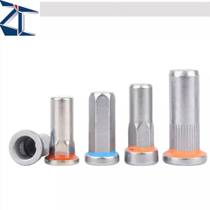 Chất lượng đáng tin cậy niêm phong loại thép đinh tán hạt cơ thể lục giác chủ đề <span class=keywords><strong>Nut</strong></span> Bộ vật liệu thép carbon Hex đinh tán với con dấu - Product Image 2