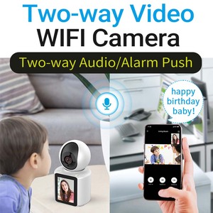 Cámara IP Ikevision AI con videollamada, pantalla de 2,8 pulgadas, 1296P, cámara de seguridad inteligente para el hogar de 2,8 pulgadas, intercomunicador Visual bidireccional para - Product Image 4