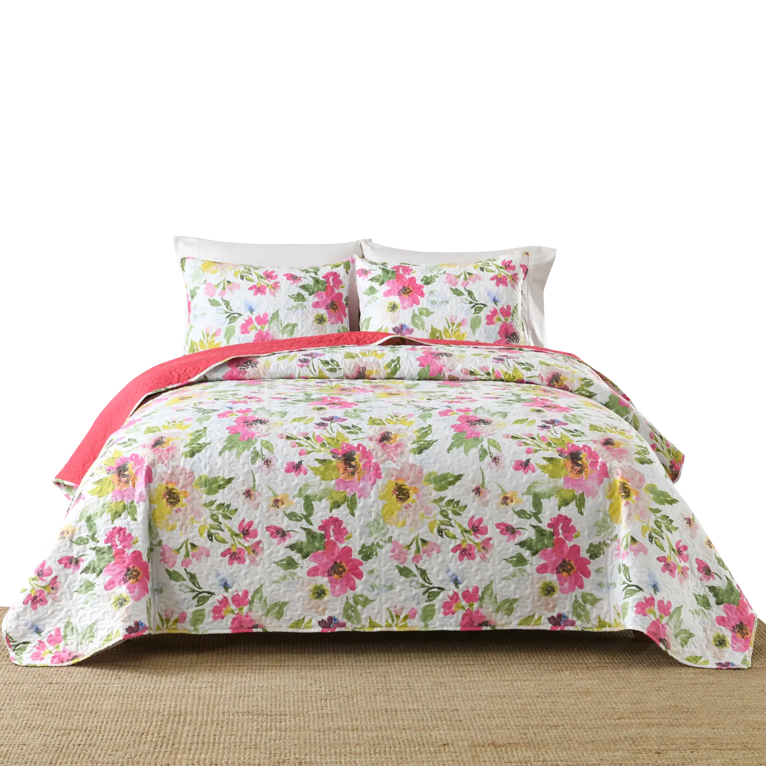 Grosir Pabrik dicetak set tempat tidur 3 buah bunga musim panas selimut set seprai warna-warni gaya baru dicetak set tempat tidur