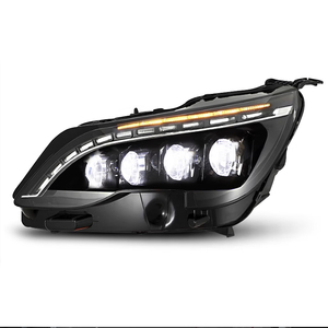 17-19 Peugeot 4008/5008 far takımı modifikasyonu için uygun, LED kristal Lens gündüz çalışan ışık, akan direksiyon - Product Image 1
