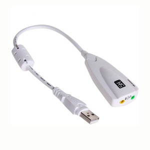 External <strong>USB</strong> Sound <strong>Card</strong> 7.1 Adapter 5HV2 <strong>USB</strong> to 3D CH Sound <strong>Card</strong> Adapter with 3.5mm Headphone Mic Jack for Laptop PC - Product Image 3