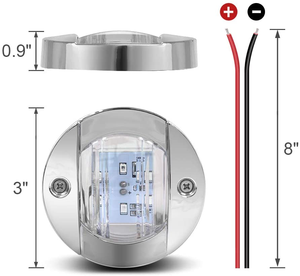 <strong>LED</strong> Marine Courtesy Lights Boat <strong>Transom</strong> Mount Light Stern/Pontoon/Marine Lights - Product Image 6