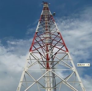 Galvanizli 30m 45m 60m 90m 120m uydu telefonları çelik kafes WiFi kablo telekom Guyed Mast 100% çekme tel kulesi üçgen - Product Image 3