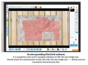 Người dùng thân thiện kỹ thuật số laser templator với đo chính xác phần mềm cho đá Granite Quartz Countertop đá máy móc - Product Image 5