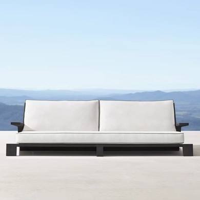 Canapé trois places (alliage d'aluminium)