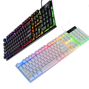 New V4 Mechanical Feeling <strong>Keyboard</strong> Wired Backlight USB <strong>Computer</strong> Accessories Colorful 104 Keys Multi-<strong>Function</strong> Game <strong>Keyboard</strong>