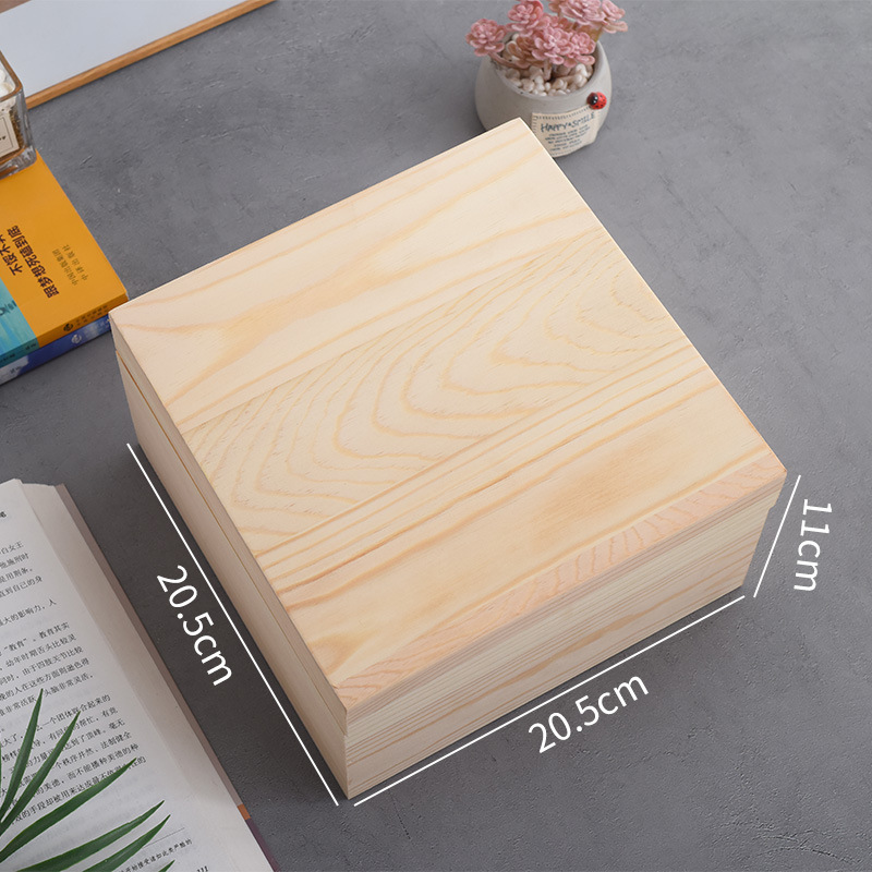 กล่องไม้สน-เส้นผ่านศูนย์กลางภายนอก-ไม่กันน้ำ 20.5x20.5x11ซม