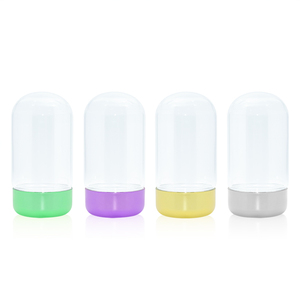 3.<strong>5g</strong> 60ml 100ml Clear Flower Packing Childproof Custom Air Tight Upside Down Glass <strong>Bottle</strong> with Child Safe Screw Lid - Product Image 1