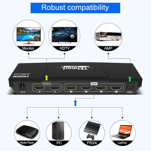 TESmart原厂4x2矩阵切换器，用于安全监控4K 30HZ RS232红外远程SPDIF视频开关HDMI矩阵 - Product Image 3