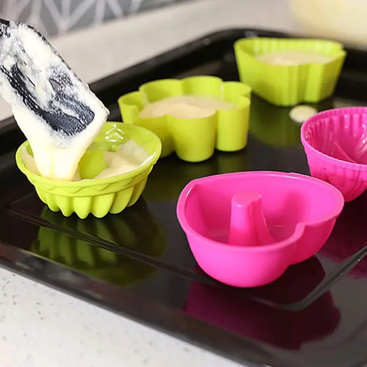 Good Quality Set of 30 Piece Nonstick Mini Muffin Silicone Cupcake Muffin Mold For Baking Muffin Silicon Mould