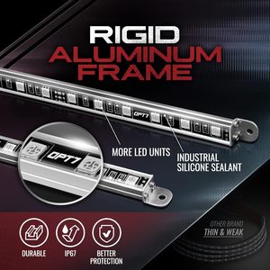 Opt7 Aura RGB nhiều màu LED Strip nhôm không thấm nước xe underglow đèn bên ngoài Neon giọng cho Glow Kit từ xa xe ô tô - Product Image 3