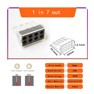 Electric Quick Wire Cable Connector Universal <strong>Push</strong>-In <strong>Terminal</strong> <strong>Blocks</strong> for Hard Wire - Product Image 6