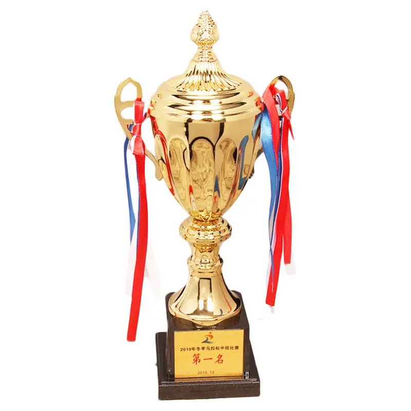 Trofeo de metal grande, trofeo de fútbol, premio de gloria de metal y trofeo