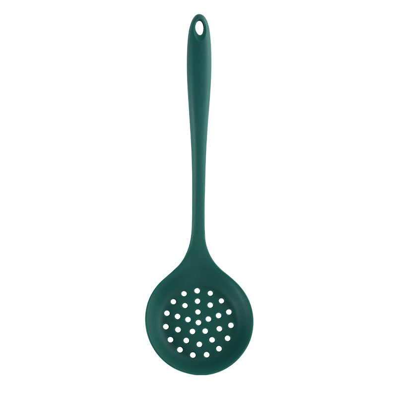 green slotted spoon