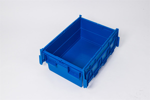 51Lプラスチック製ソリッドボックス蓋ネスティングスタッキングクレートコンテナ移動用 - Product Image 6